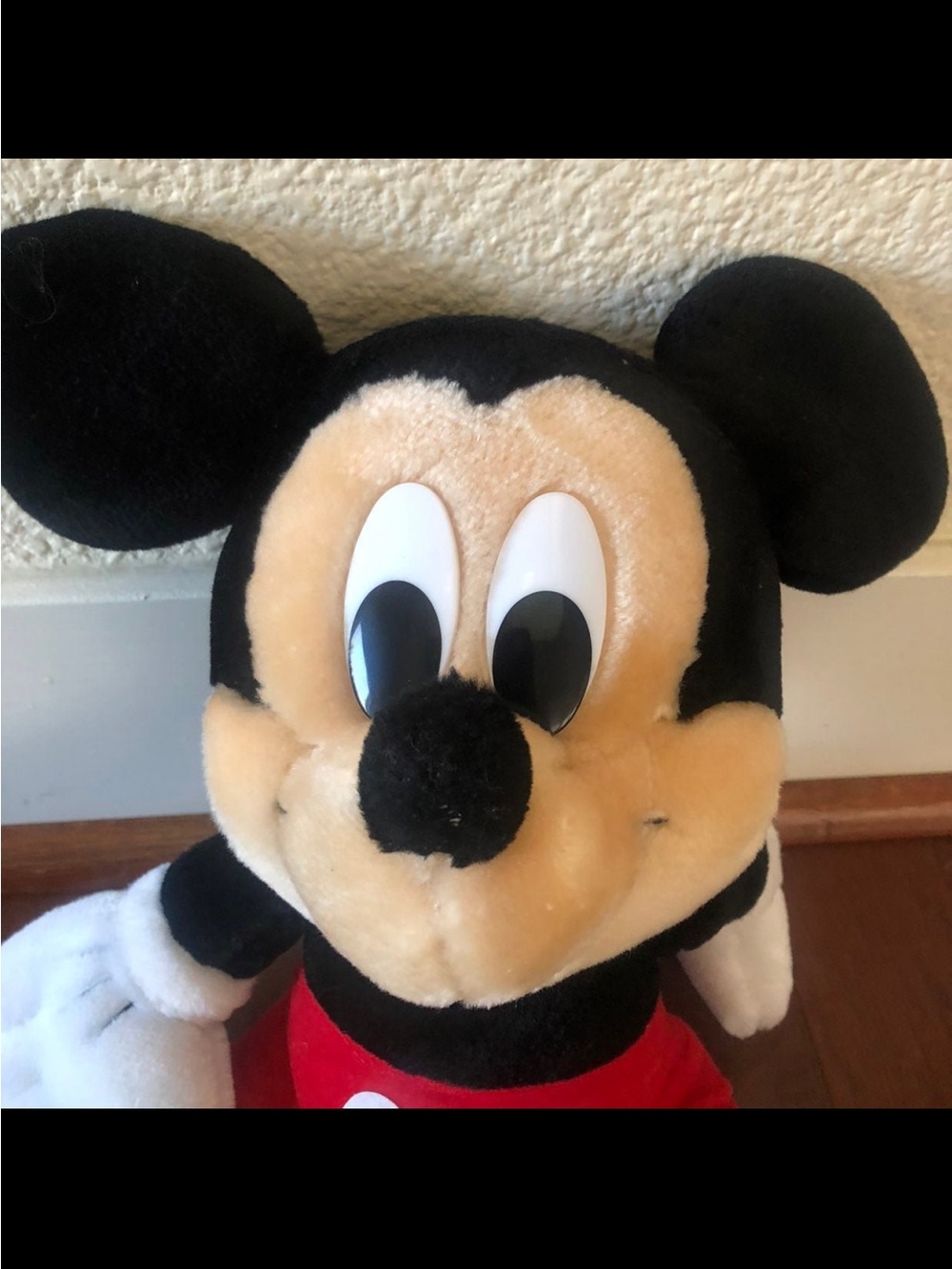 Vintage Disney Mickey Mouse Plush Sun-Star Japan 15" Stuffed Animal Classic Red - Picture 5 of 9
